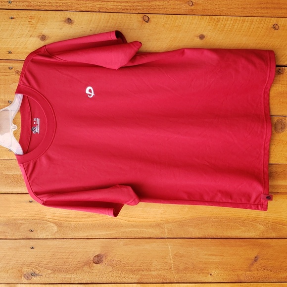 Phiten X30 Dri Fit Crew Neck Short Sleeve Red Medium nwot - Picture 7 of 7